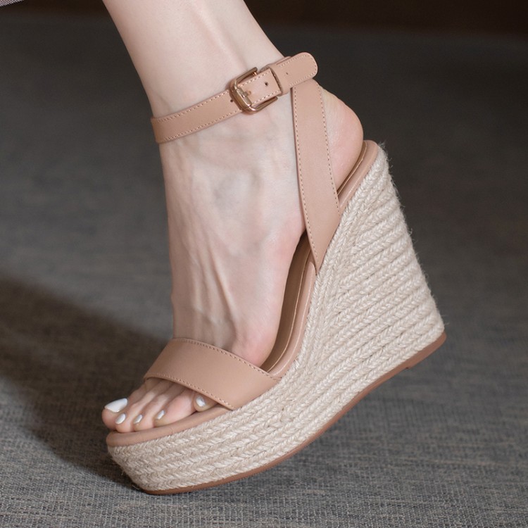 Women's T-Strap Platform Sandals - High Heel Open Toe Summer Shoes