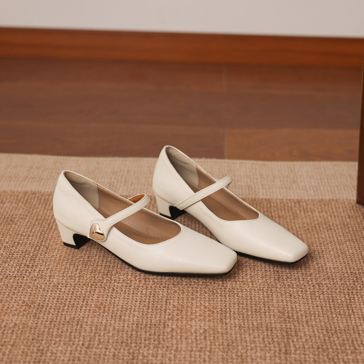 Minimalist Square Toe Chunky Mid Heel Pumps for Women - Style e.html - Image 4
