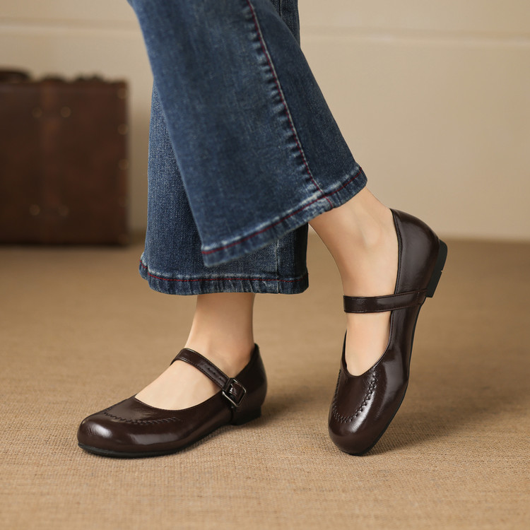 Minimalist PU Chunky Heel Round Toe Women's Shoes - Style k.html - Image 3