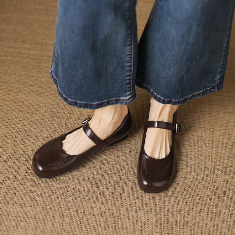 Minimalist PU Chunky Heel Round Toe Women's Shoes - Style k.html - Image 4