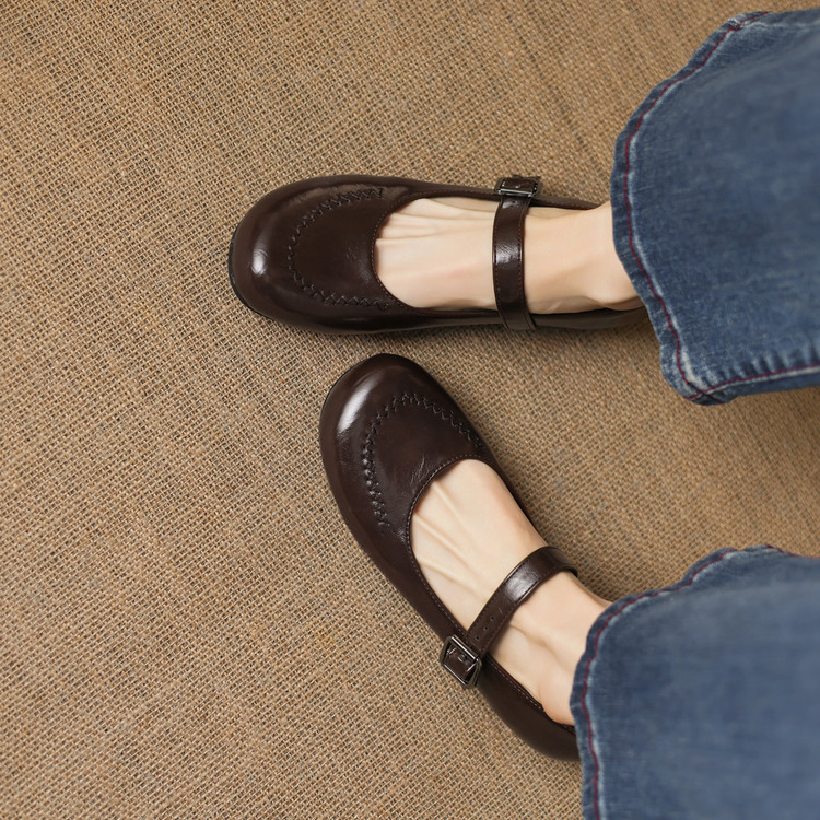 Minimalist PU Chunky Heel Round Toe Women's Shoes - Style k.html - Image 5